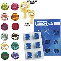 Stud Gold Birthstones Assorted